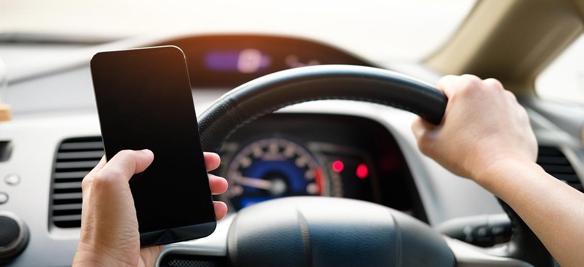 Distracted Driver on Cell Phone