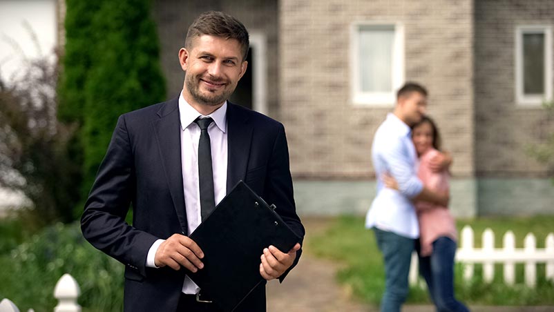 Happy property owners knowing they have legal representation.